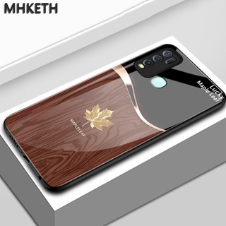 เคสสำหรับ VIVO Y50 Y30 Y30i เคสโทรศัพท์กระจกระดับไฮเอนด์ลายใ…