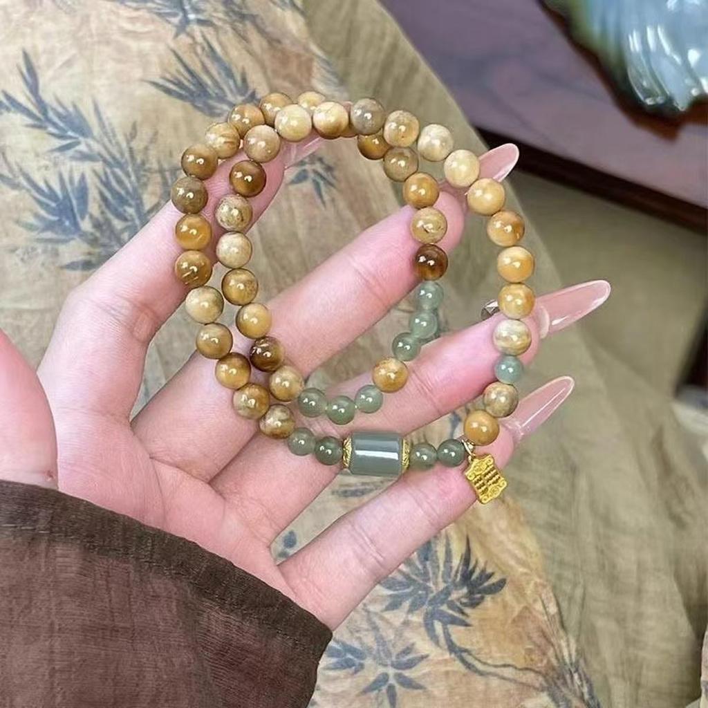 สร้อยข้อมือเรียบง่ายน่ารัก SPK828.4958 BSTVTLT [DoRa Jewelry] - น่ารัก แพนโดร่า ตัวอักษร ใบไม้