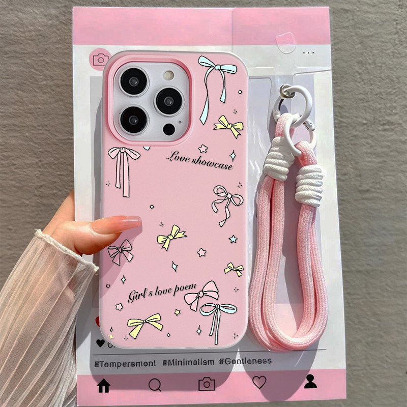 HP GANTUNGAN [Tong_O] Star Ribbon Case Poco F7 X8 Pro Max C85 M7 Plus C65 Xiaomi 17T Pro 15T C81 Pro