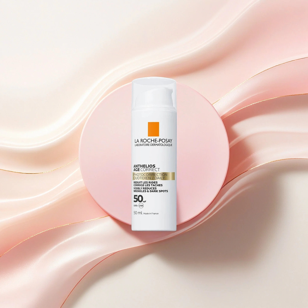 La Roche-Posay Anthelios Age Correct - 50ml SPF 50 ครีมกันแดดต่อต้านวัยสําหรับใช้ในชีวิตประจําวัน