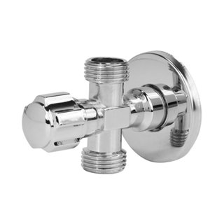 สต๊อปวาล์วโครเมียม แบบ 2 ทางน้ำออก ICON รุ่น Z02_N1-ICON