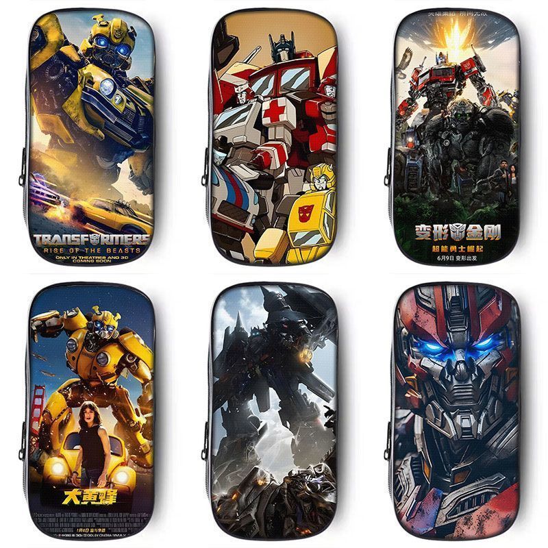 [สินค้าใหม่ ข้อเสนอพิเศษ] Transformers Super Warrior กล่องดินสอหล่อ Boy Bumblebee ผ้าใบกล่องเครื่องเขียน Boy กล่องดินสอนักเรียนประถมโรงเรียนอุปกรณ์ต่อพ่วงเครื่องเขียนนักเรียน