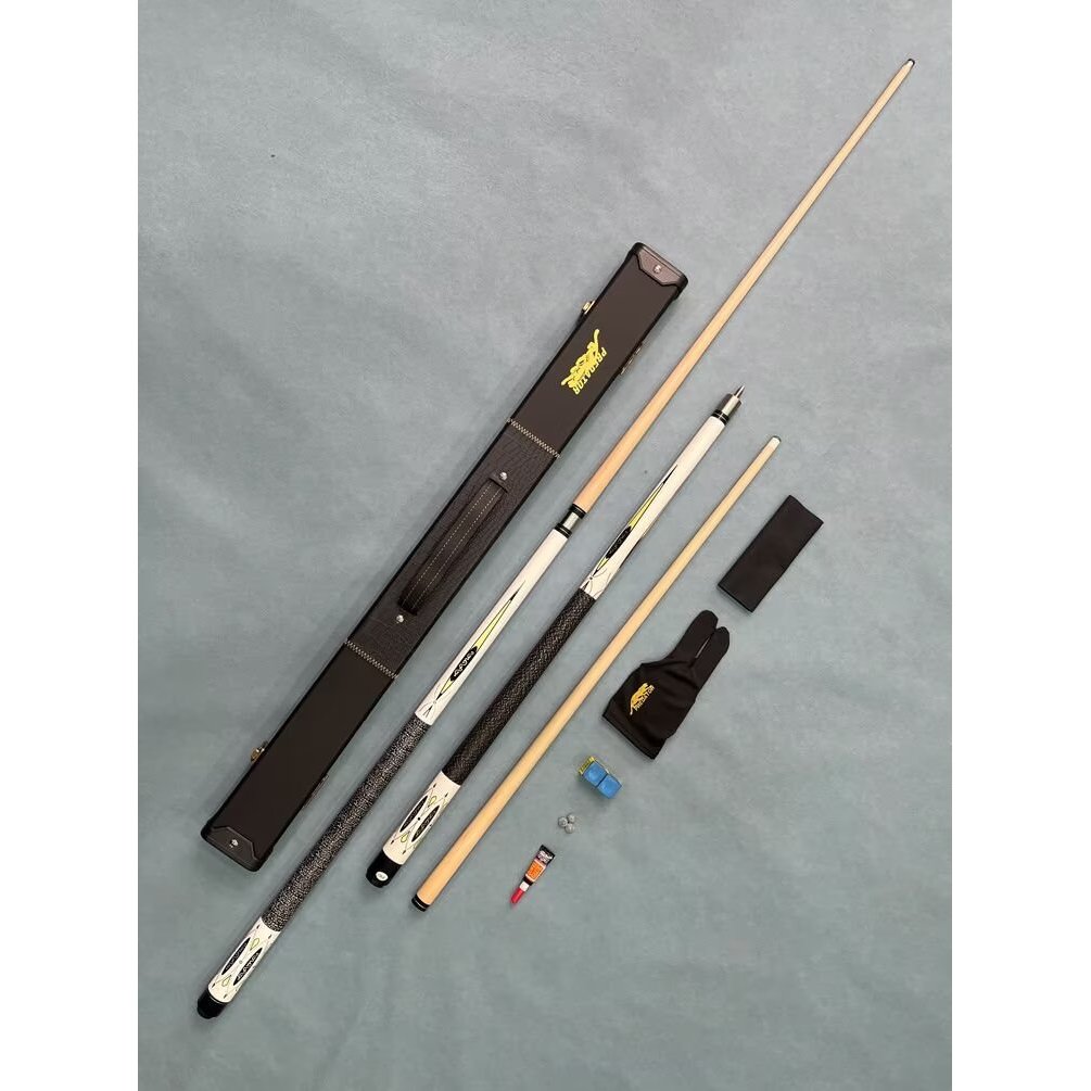 คิวสติกไม้มะเป๋า maple pool cue สำหรับเกม 9-ball และ 8-ball พร้อมชุดบำรุงรักษา