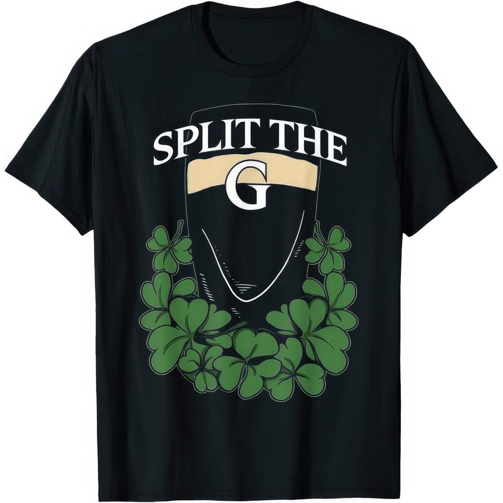 Split The G St Patricks Day Paddys Day Irish Ireland Guiness T Shirt