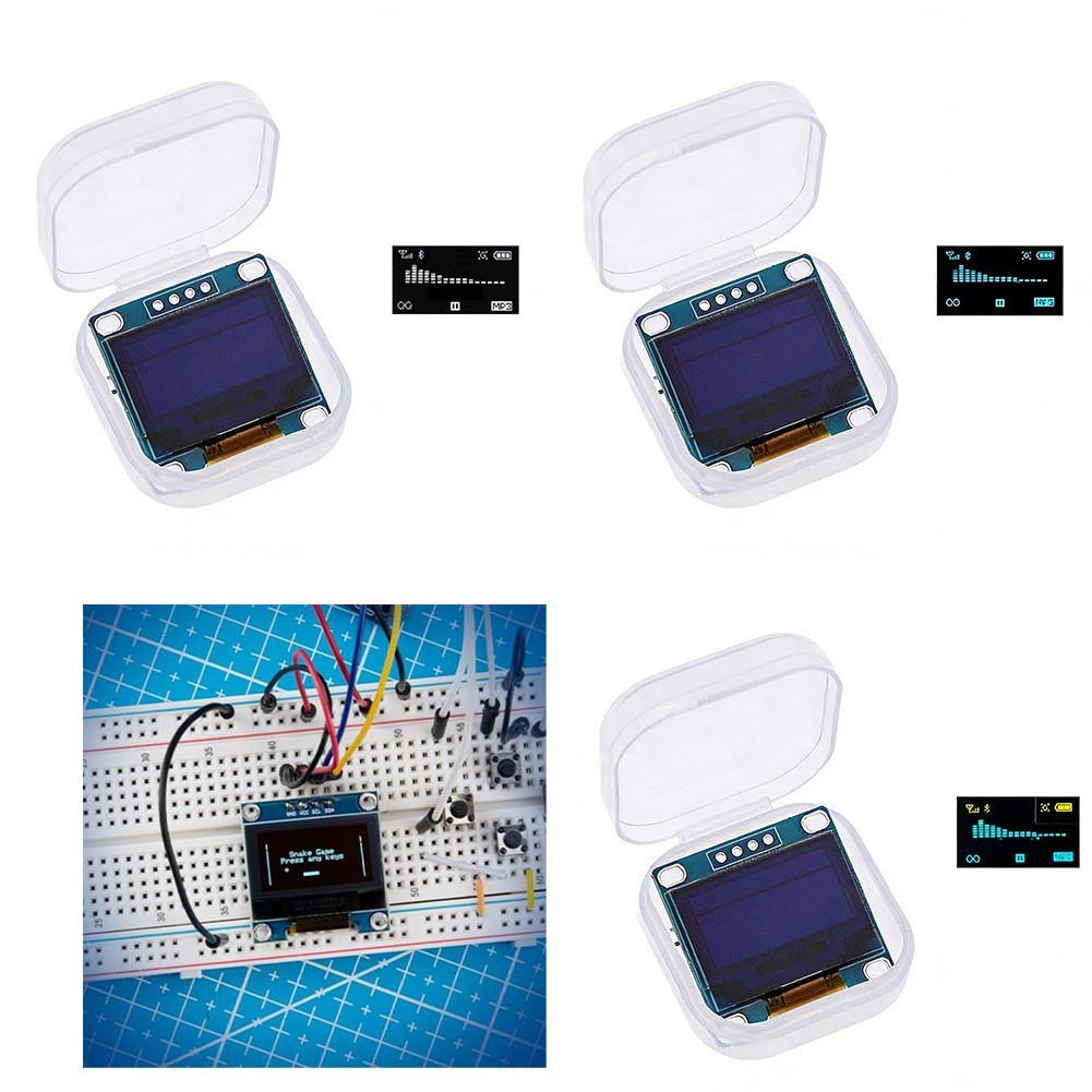 [TWINKLEF] 3 ชิ้น 0.96 นิ้วสําหรับโมดูลแสดงผล OLED (128x64) หน้าจอ I2C สําหรับ Arduino