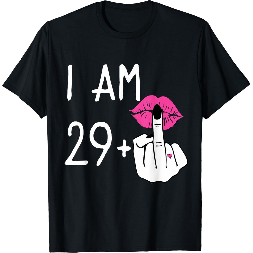 เสื้อยืดผ้าฝ้ายผู้ชายสำหรับงานวันเกิดอายุครบ 30 ปี "I Am 29+1" และ "Funny 30th Birthday"
