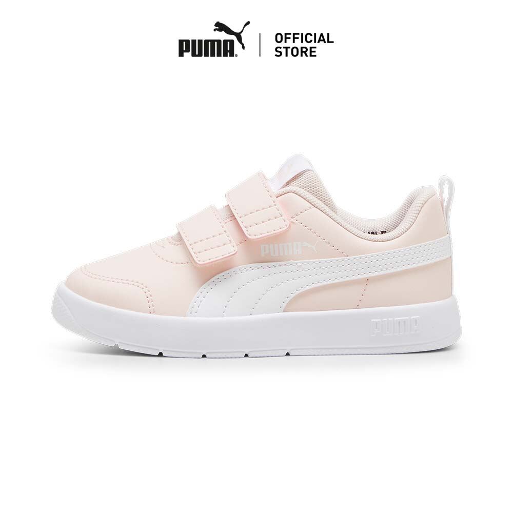 PUMA Kids รองเท้าผ้าใบ Courtflex V3 สำหรับเด็ก สีชมพู - 39764207