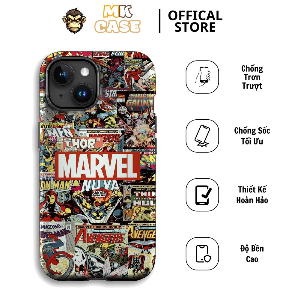 Unique Classic Marvel Comic Collage iPhone CASE MK CASE Anti-Scratch