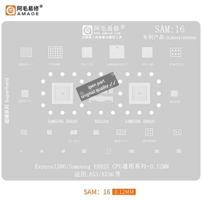 Exynos1380 E8825 Cpu Samsung Sam16 Amao Bga Mold Plate