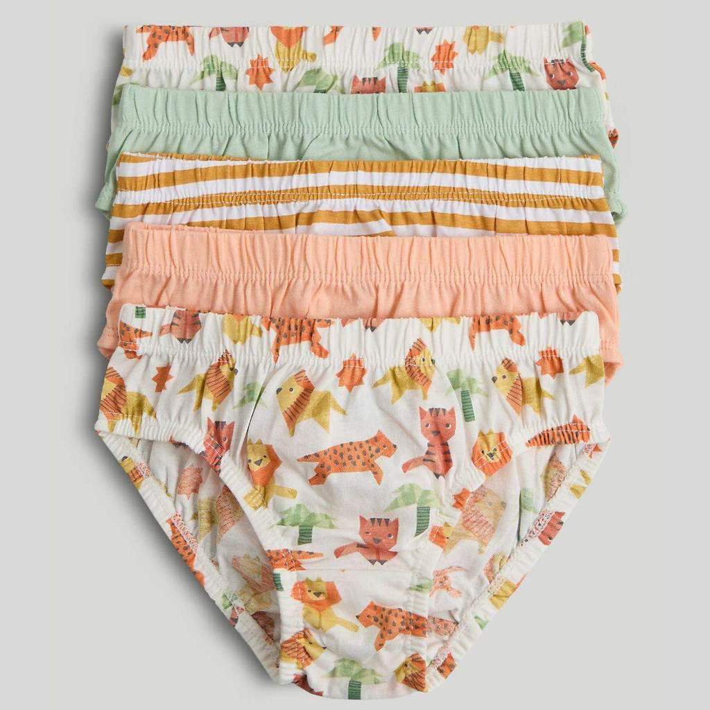 Mothercare Boy 5 Pack Origami Animal Briefs