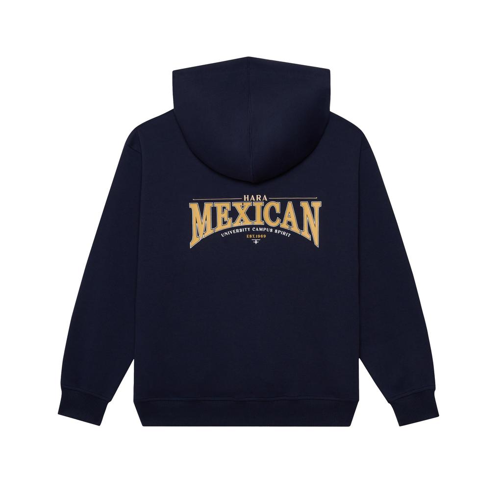 HARA Hoodies Mexican เสื้อฮู้ดกันหนาว สีกรม เสื้อกันหนาว มีหมวก คลาสสิค มีที่สอดนิ้ว MMTL-0042-01 2025