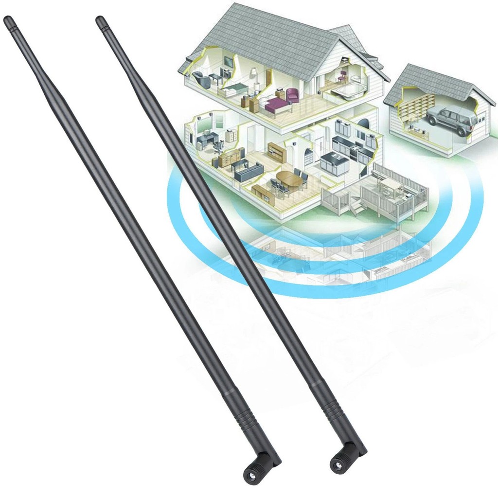 xp1 9dBi RP-SMA Dual Band 2.4GHz 5GHz High Gain WiFi Router เสาอากาศเอียงไร้สาย