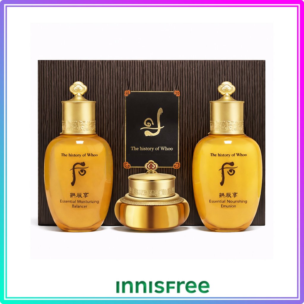 [The Whoo] GongJinHyang ชุดของขวัญพิเศษ 3 ชิ้น (Balancer 20ml+Emulsion 20ml+ครีม 4ml) #227