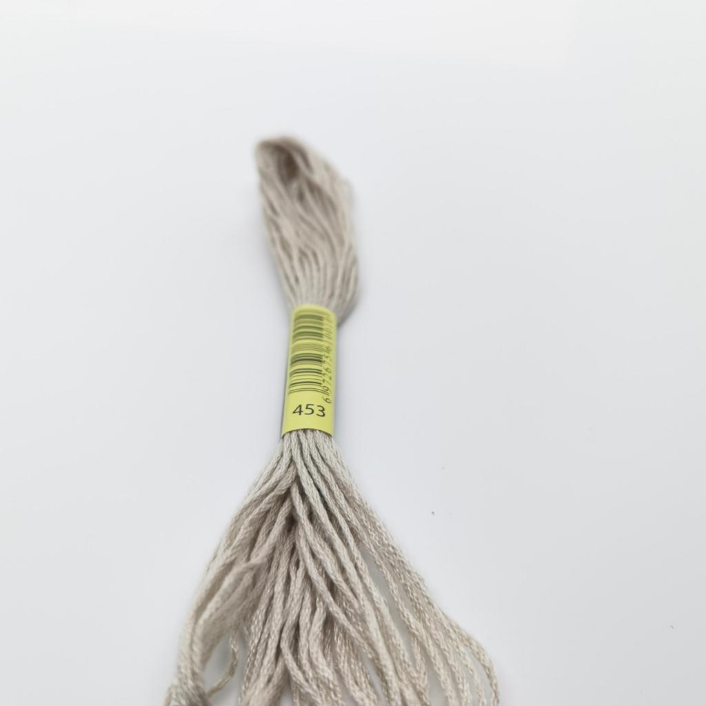 8 Skeins DMC สี 453 สีเทาเชลล์ - ด้ายอ่อน Cross Stitch เย็บปักถักร้อยพรีเมี่ยมไหมขัดฟัน DIY ผ้าฝ้าย 8 เมตรสร้อยข้อมืองานฝีมือวัสดุเส้นด้าย