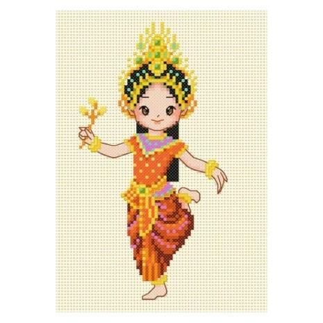 PINN SHOP ชุดปักครอสติช : Apsara Dance (Cambodia) [ITD-09]