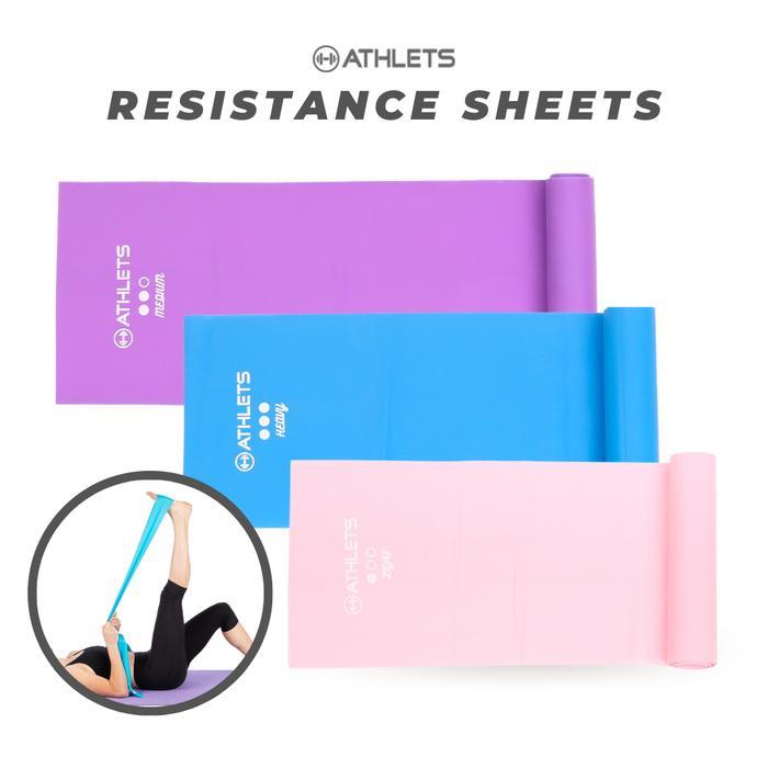 ATHLETS Resistance Sheet Premium Yoga Band Resistance Band Pilates การออกกําลังกายและบําบัด