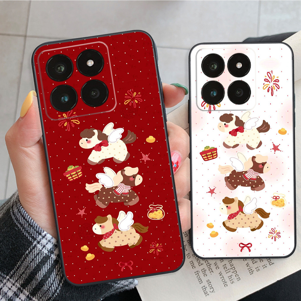 เคส Xiaomi 14 / Xiaomi 14T / Xiaomi 14T PRO / Xiaomi 14 Pro พิมพ์ลาย Lucky Tet Horse ป้องกันกล้อง