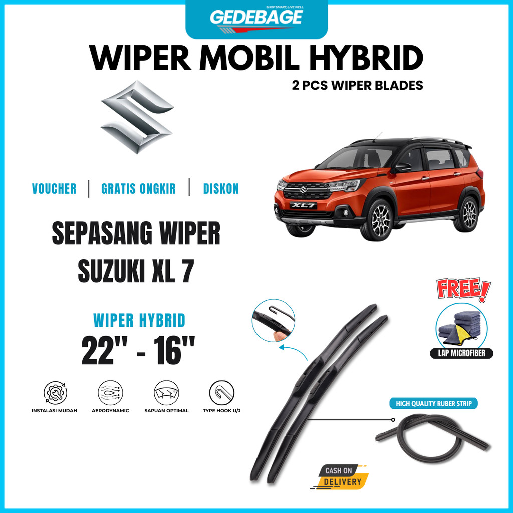 Suzuki XL7 Hybrid ที่ปัดน้ําฝนกระจกรถยนต์ฟรีผ้าไมโครไฟเบอร์