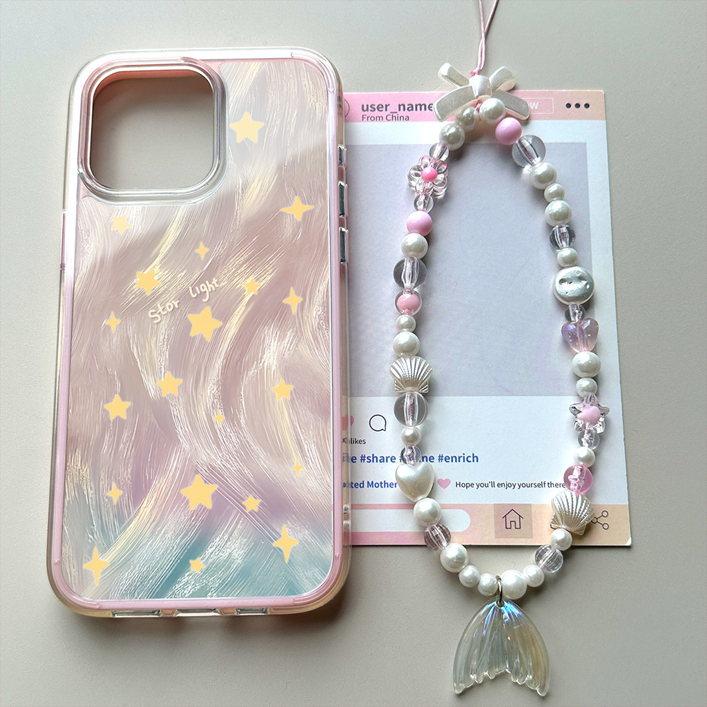Dazzle [เคส Likia] เคส Bintang Hp Iphone 18 Pro Max 17 Pro Max 13 Pro Max 16 Plus Ip 14 Plus Ip 15 P