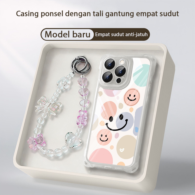 HP GANTUNGANหน้ายิ้มเคสโทรศัพท์สําหรับIphone 15 16 Pro Max 17 Pro Max 11 Pro 13 14 Pm Xr 15 16 Plus 