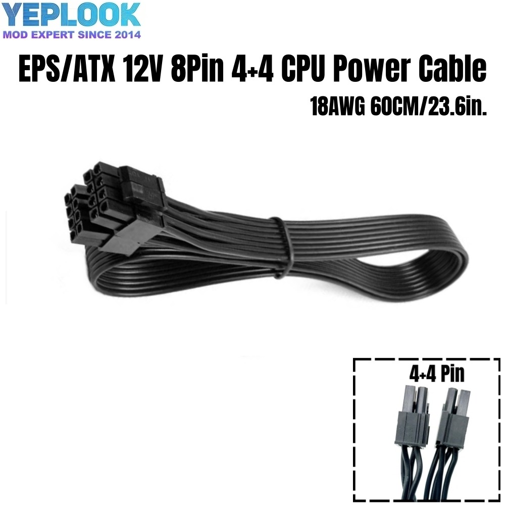 PSU 8Pin ถึง 4+4Pin EPS/ATX12V สายไฟ CPU สําหรับ Corsair CS850M, CS750M, CS650M, CS550M, CS450M GOLD