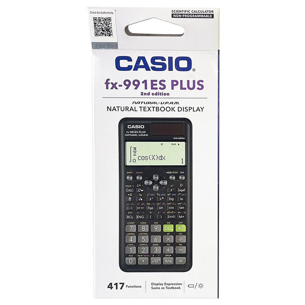 Casio fx-991ES PLUS-2 Standard Scientific Calculator (Black)