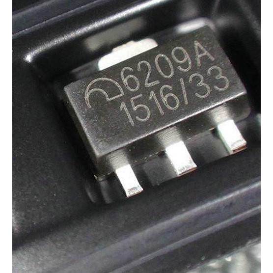 10pcs ME6209A33PG ME6209A-33 6209A SOT-89 3.3V ใหม่เดิม