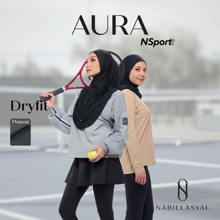 Nabillasyal Hijab Sport Instant Hijab Anti UV Sports Nsport Aura Series