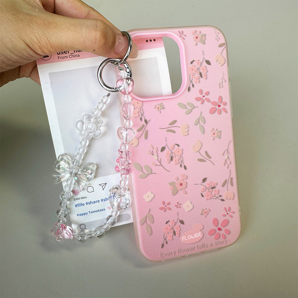 GANTUNGAN [K_Aliansi] Flower Leaf Case Infinix Hot 60 Pro Plus Smart 10 Note 50 Pro 5G Hot 50 4G Hot