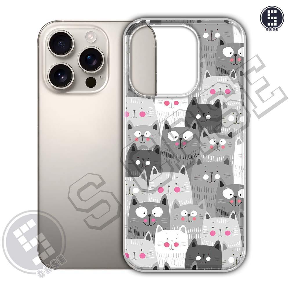 เคสสําหรับ iPhone 16 Pro Max iphone 16 ProMax หลายรุ่น SLC02 Love Cats