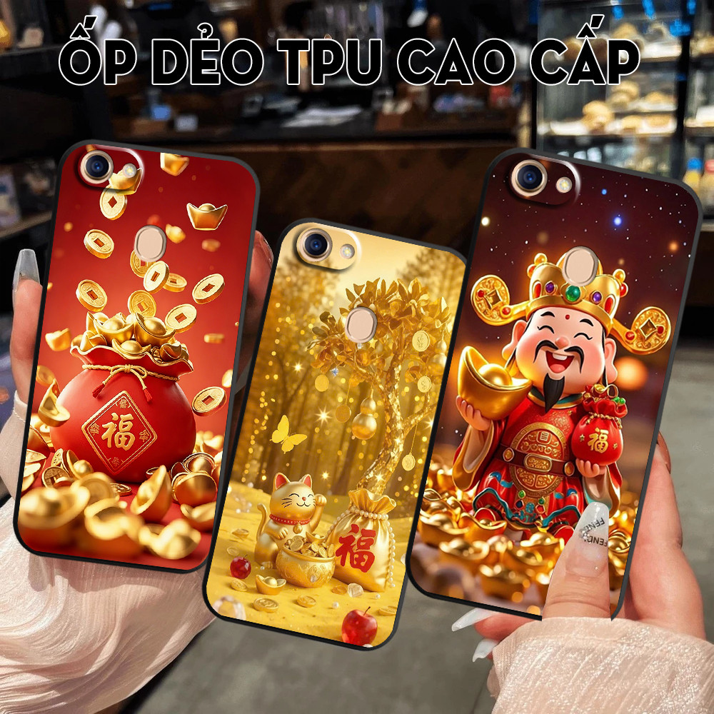 เคส Oppo F5 / F5 Youth / F7 / F7 Youth พิมพ์ลายกระเป๋าเงินนําโชคล่าสุด