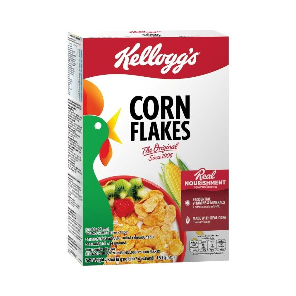 🐙 เคลล็อกส์คอร์นเฟลกส์ 150ก. 🐟 KELLOGGS CORNFLAKES 150 G. 🐞   🐒