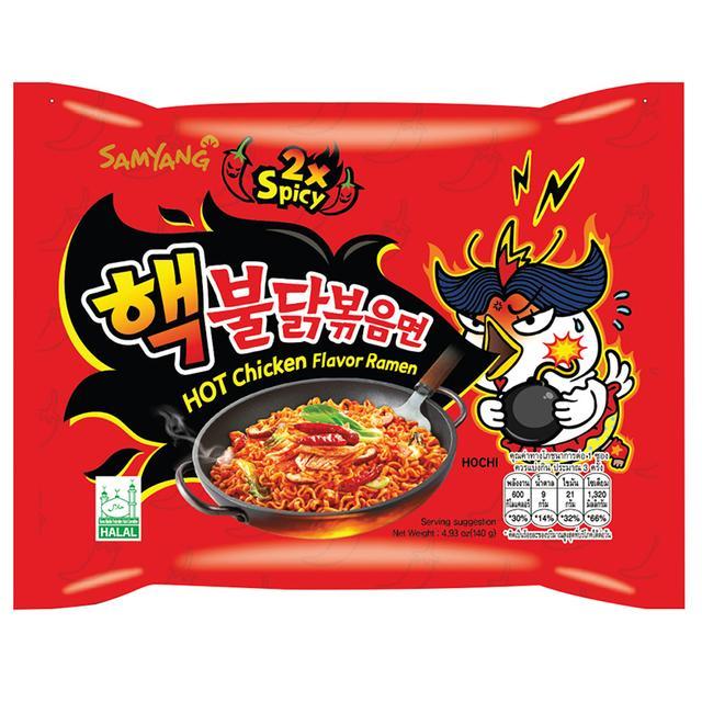 🍓 ซัมยังราเม้งกึ่งสำเร็จรูปแบบแห้งรสไก่สูตรเผ็ดมาก 140กรัม 🍒 Samyang Extreme Hot Chicken Ramen 140g.