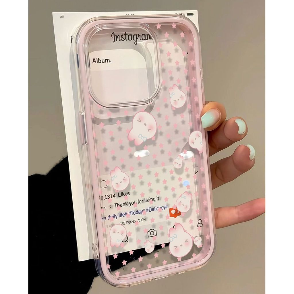 Rabbit [Dm Case] Bintangcase Iphone 17 Pro Max Ip13 Pm 11 16 15 14 13 12 Pro Max 16 15 14 Plus Ckk P