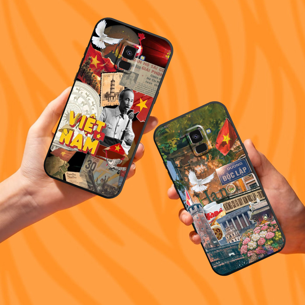 เคส Samsung A5 2018 / A8 2018 / A8 Plus / A8+ พิมพ์ลาย I love vn