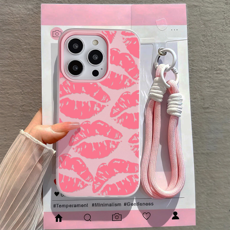 MERAH Jelly 2 In 1 ล่าสุด Charm Lip Red Case Redmi Note 14 4G 5G 15C 15 13C 14C A5 13X 13 3Gd2H1 Lux