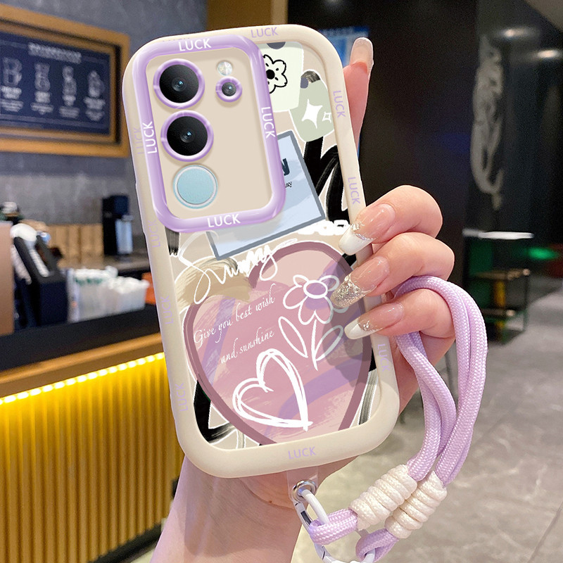 เคส VIVO V29 5G V29E 5G V29 Pro 5G พร้อมเชือกเส้นเล็กน่ารัก