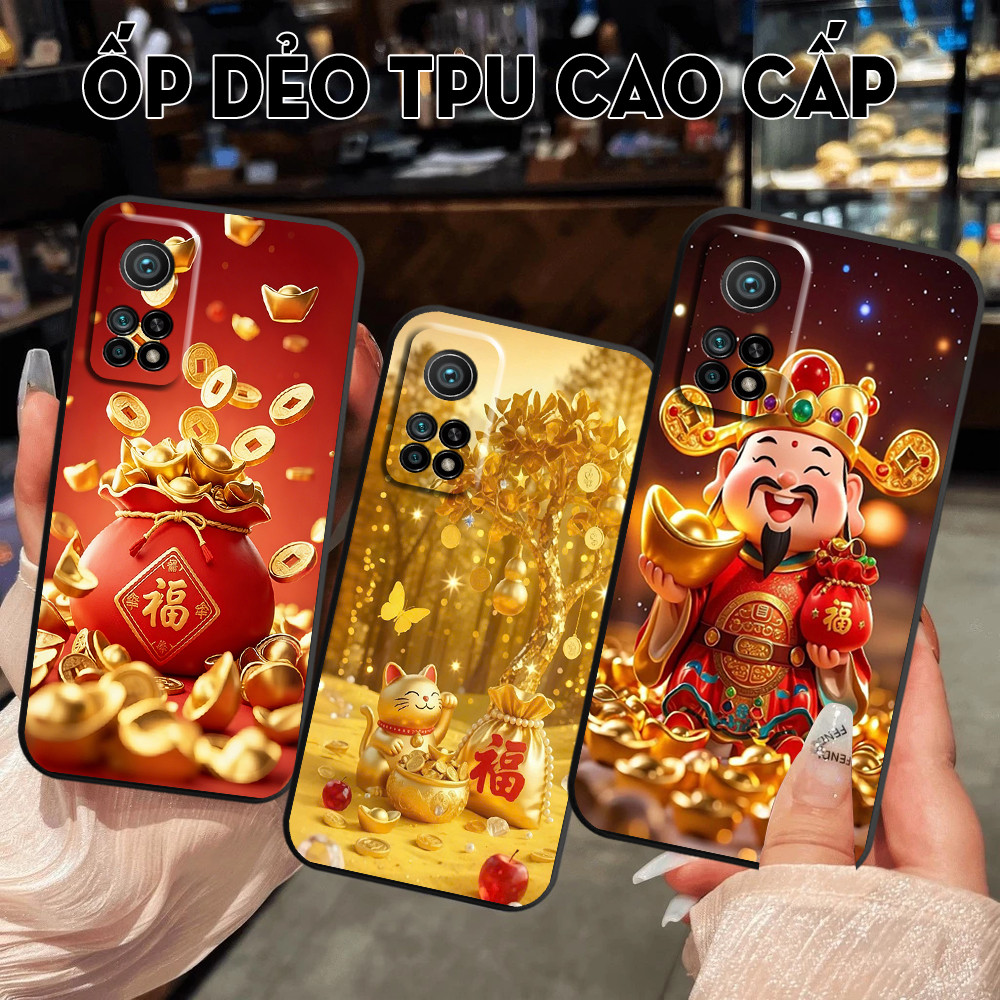 เคส Xiaomi Mi 10T Pro / Mi 10T Pro 5G พิมพ์พร้อมกระเป๋าเงินนําโชคล่าสุด