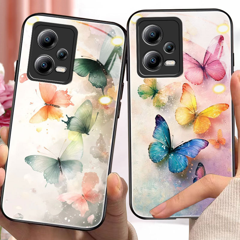 ปลอกผีเสื้อสําหรับ xiaomi poco x5,x6,x3/nfc/pro,x4/gt,m3,m4,m5,f3,f4,f5,c40,5/s/x,6/x,t11/,t10,t11/,