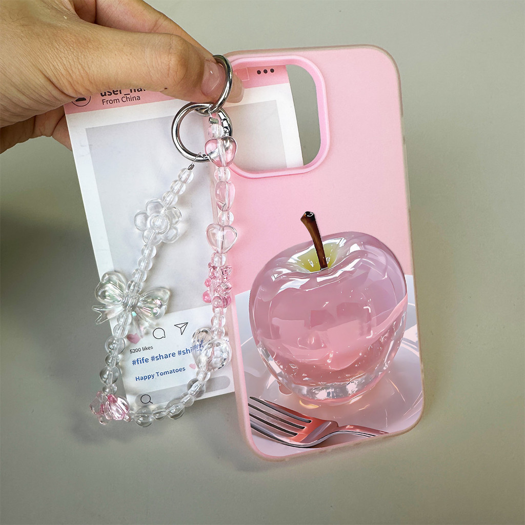 HP GANTUNGAN Apple [K_Aliansi] ปลอกผลไม้ Vivo V60 Lite V70 Fe Y05 Y21D Y19S Pro Y400 Z10R Y29 5G Iqo