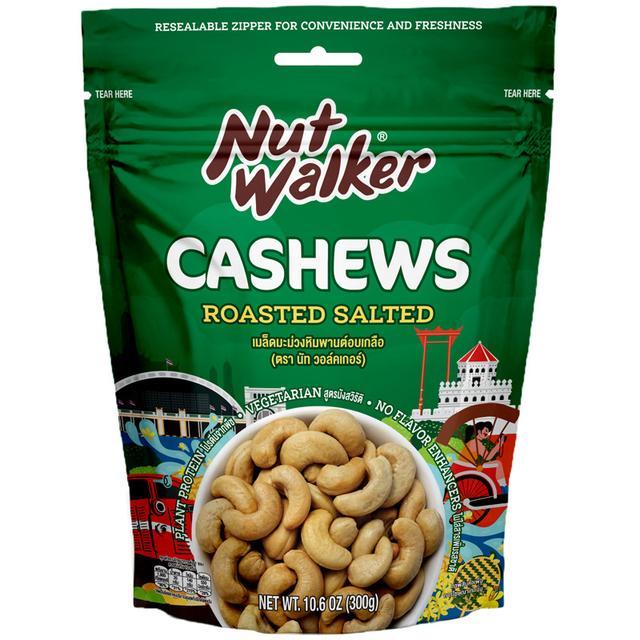 🎐 นัทวอล์คเกอร์เมล็ดมะม่วงหิมพานต์อบเกลือ 300กรัม 🌸 8859601624298 🌼 Nut Walker Roasted Salted Cashew