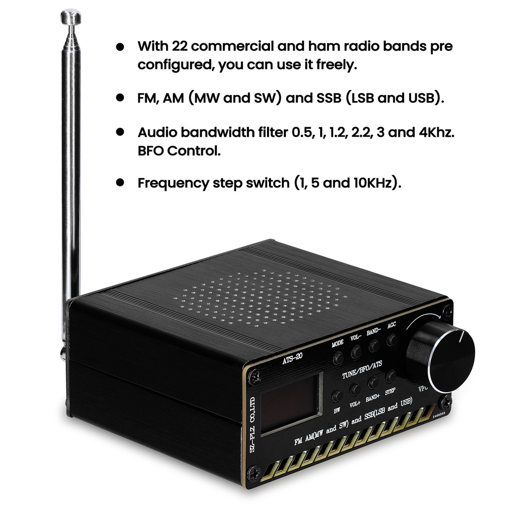 [Mamamoo1-Fast Ship] ATS-20 SI4735 Full Waveband Radio Receiver FM AM (MW & SW) SSB (LSB USB) ครอบคล