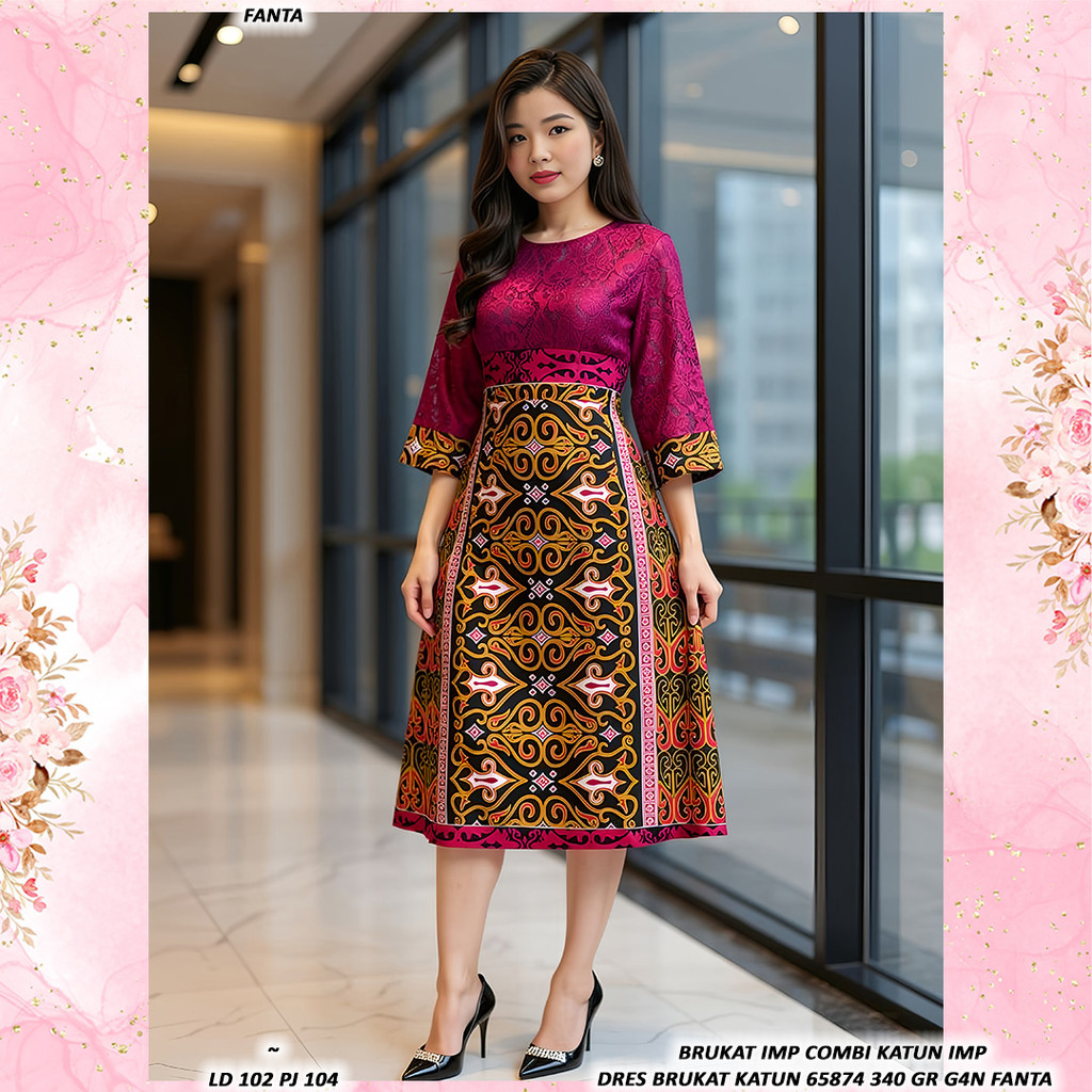 KATUN COTTON BRUKAT DRESS 65874 340 GR G4N STOCK ACCORDING TO THE AND UPDATE