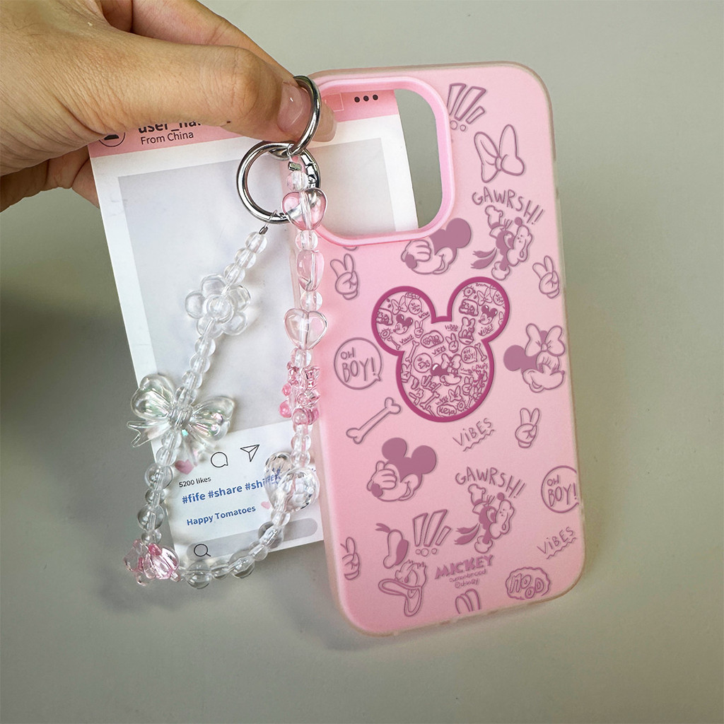 GANTUNGAN เมาส์รายการน่ารัก [K_Aliansi] เคส Infinix Smart 10 Hot 60 Pro Plus Itel P55 9 8 Plus Hot 6