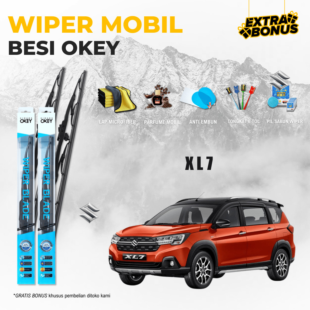 Suzuki XL7 ที่ปัดน้ําฝนกระจกรถยนต์แบบธรรมดาฟรี 5 โบนัส