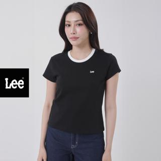 LEE เสื้อยืดแขนสั้นผู้หญิง ทรง Slim รุ่น LE S126WTSSN09 สีดำ