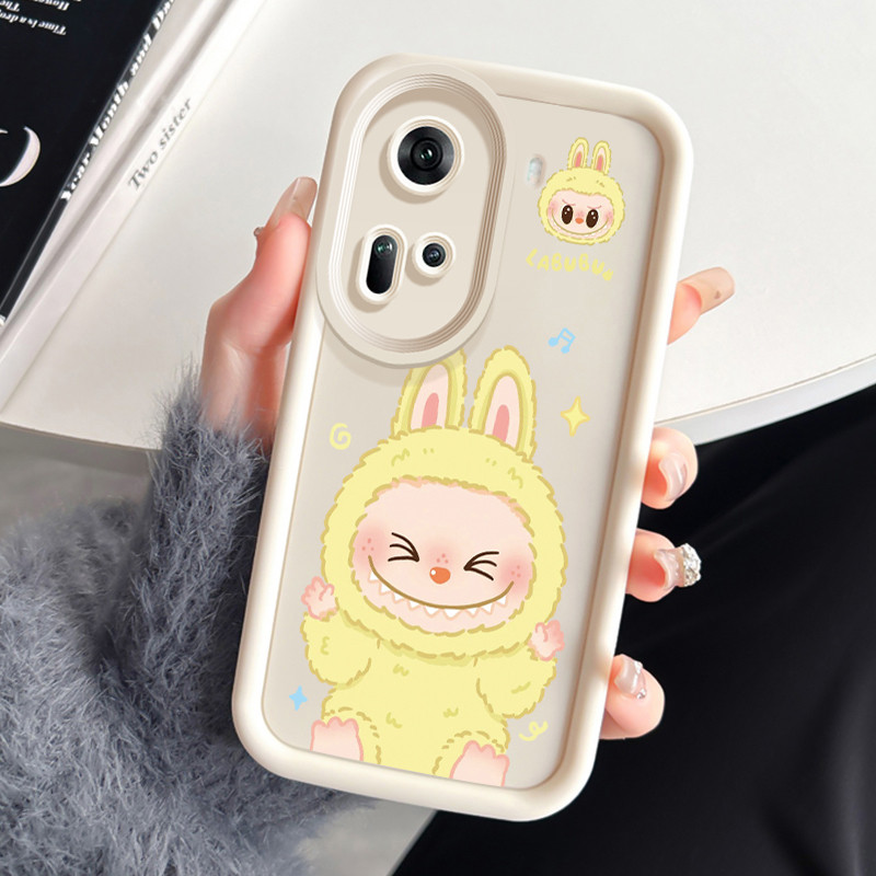 เคสสำหรับ OPPO Reno 11 5G Reno11 5G เคสโทรศัพท์สัตว์ประหลาดน่ารักสามสีซิลิโคนกันกระแทก