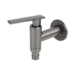 ก๊อกล้างพื้น สเตนเลส 304 KASSA รุ่น KS-5007-2 สีเทากันเมทัล