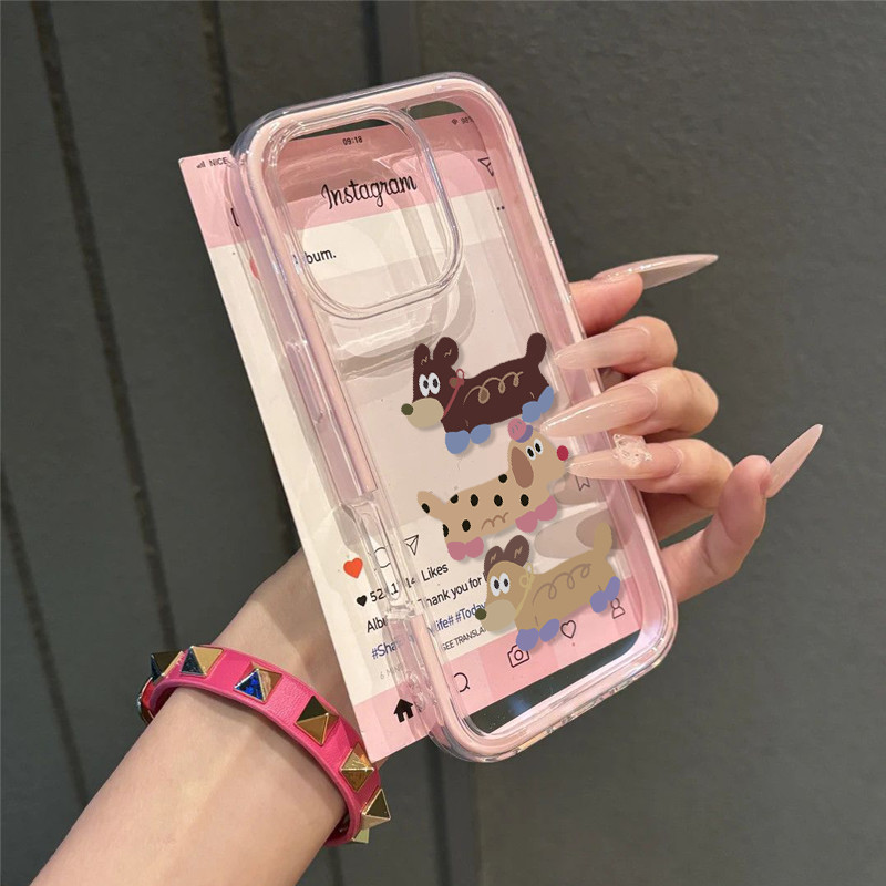 แฟนซีลูกสุนัข [Monte Case] Casing Oppo A6s Reno 15 Pro Max A6 Pro Reno 14F A3X A5X A5I A5 Pro A3 Rea