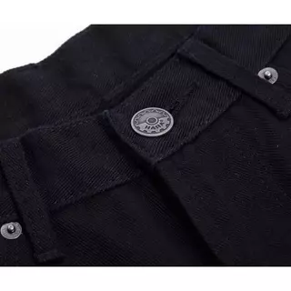 HARA HMR1-9115-02 Super Black Regular Fit Jeans กางเกงยีนส์ ซุปเปอร์แบล๊ค ด้ายดำ ขากระบอก 8.5 นิ้ว Super Black Classic